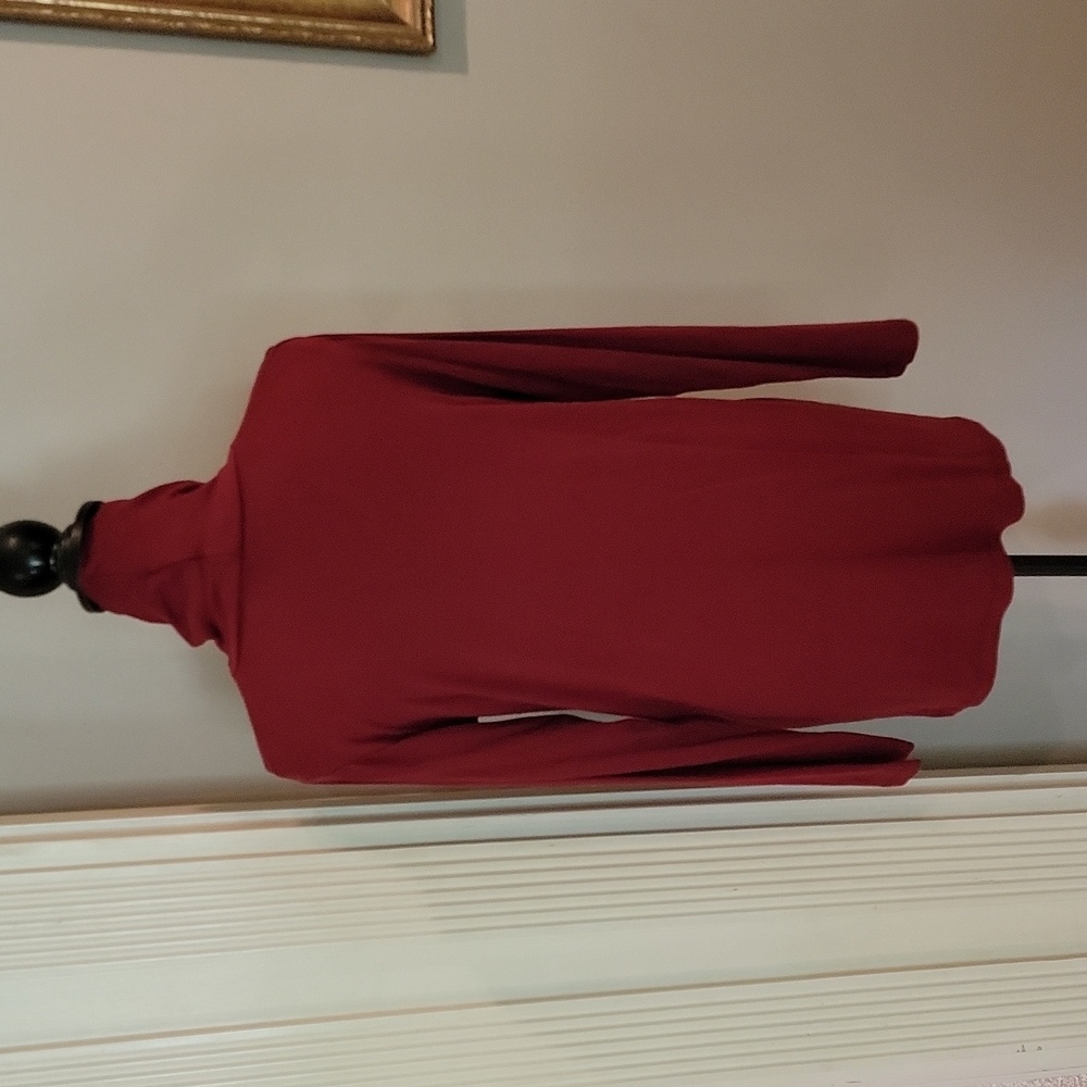Milan Kiss-Burgundy Choker Tunic - Picture 3 of 3